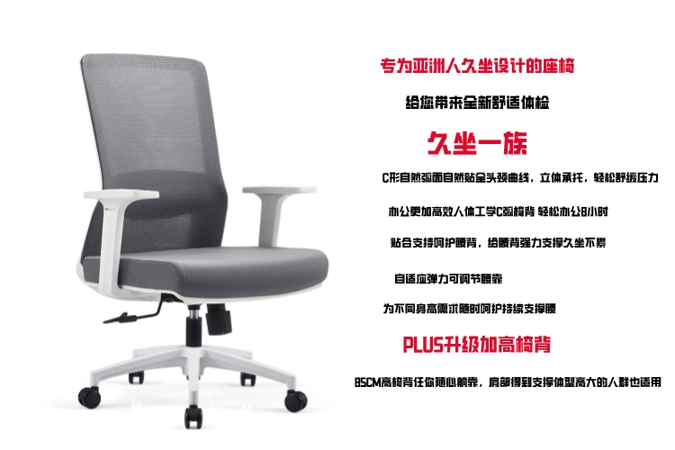 B768白色尼龍腳白框灰墊灰網(wǎng)背詳情圖5