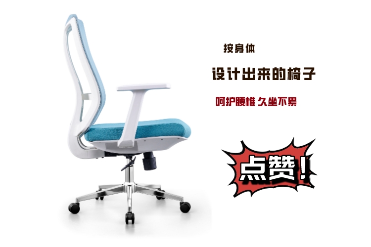 B811-1標配鋁合金腳藍墊藍網(wǎng)背詳情圖3