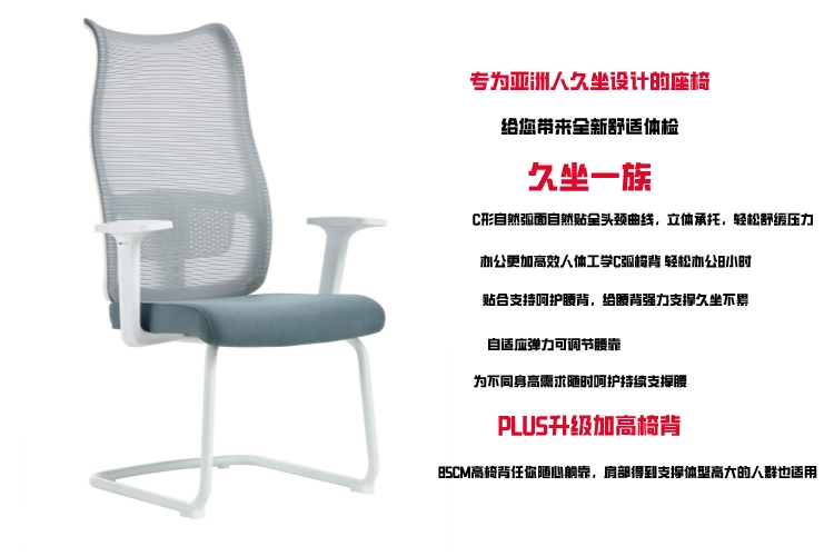 C157白弓型架白框藍墊灰網(wǎng)背詳情圖4